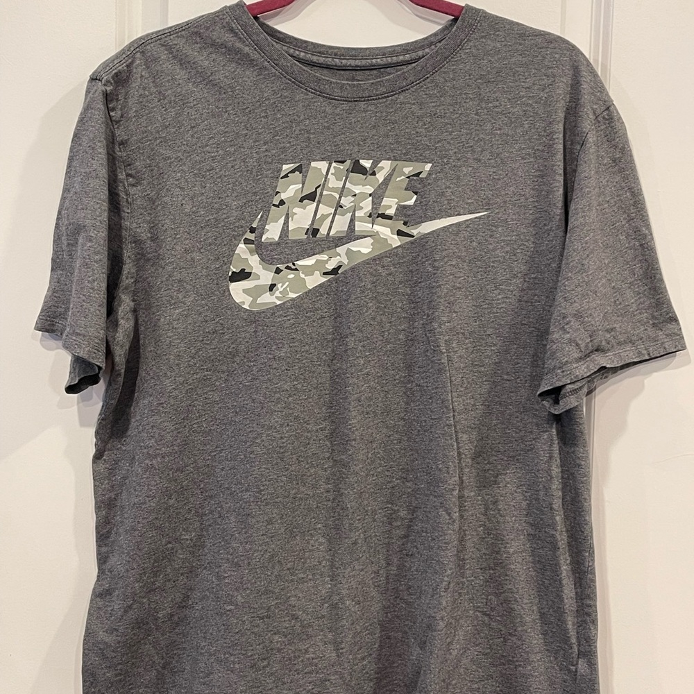 Nike Camo Logo Gray Men's Tee